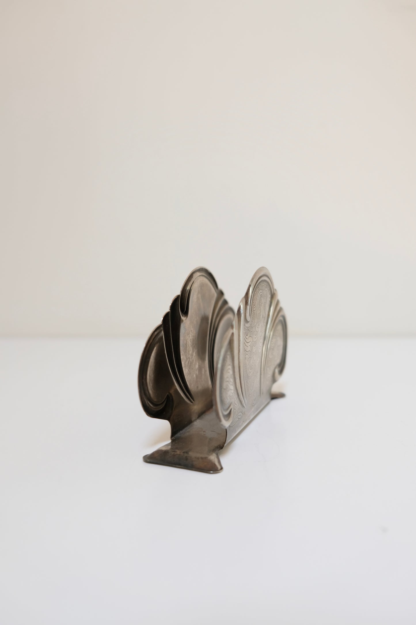Vintage Silver Plated Wave Napkin Holder