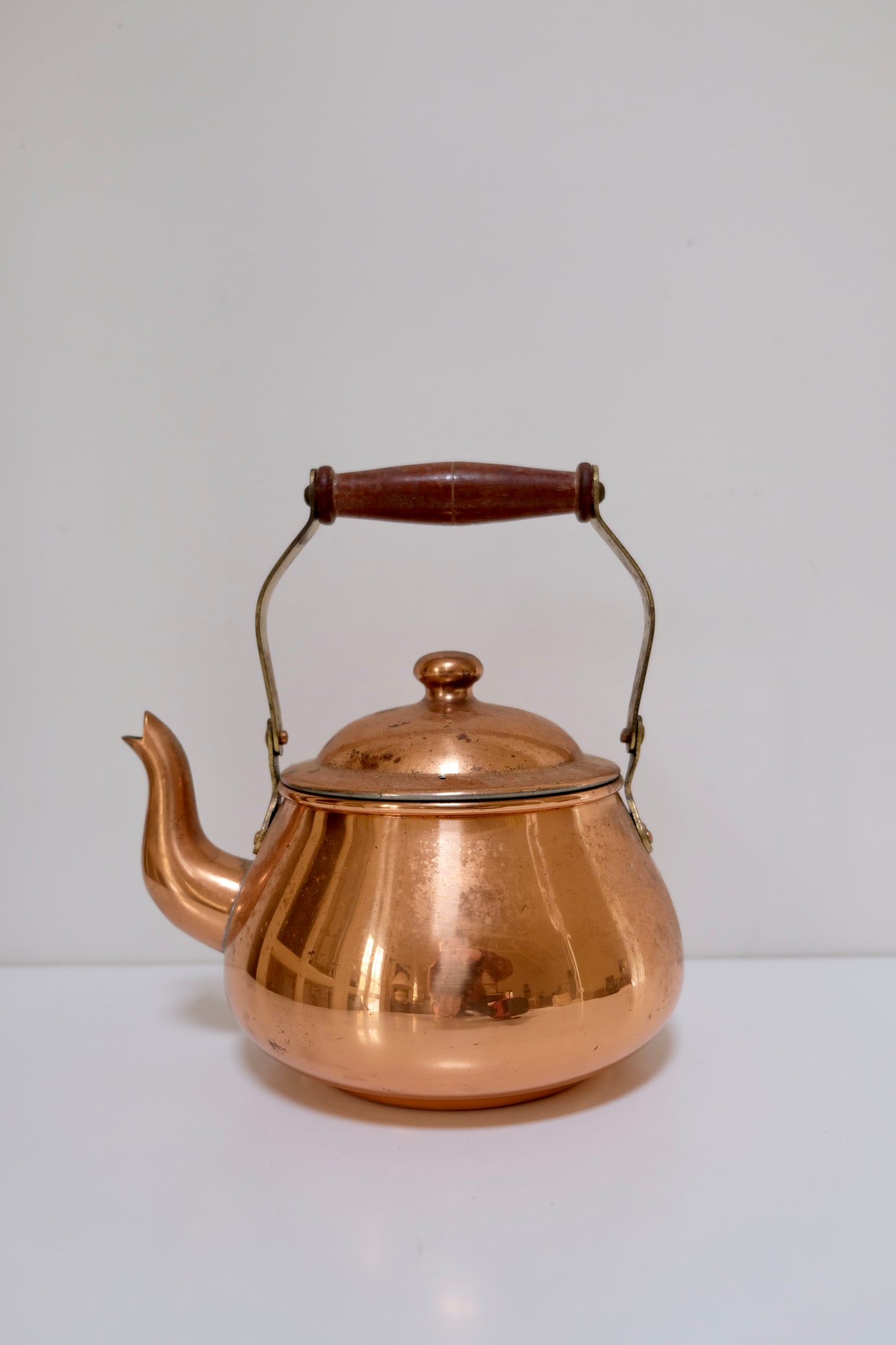 Old Dutch Copper Kettle, Made in Portugal — 7.75” x 7”