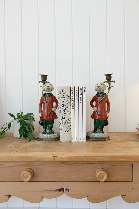 Vintage Ceramic Painted English Dogs
