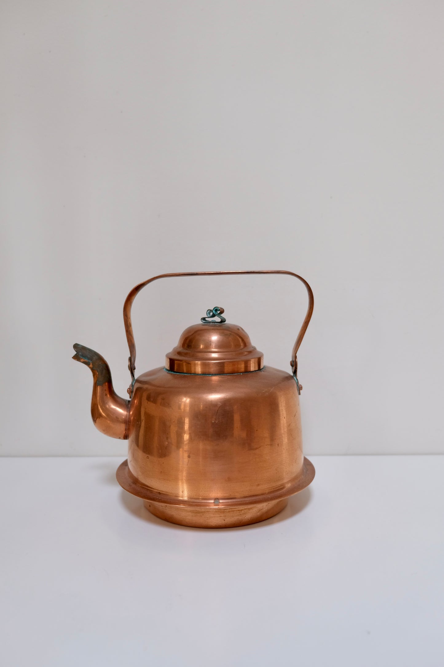 Antique Skultuna Copper Kettle — 9” x 8.5”