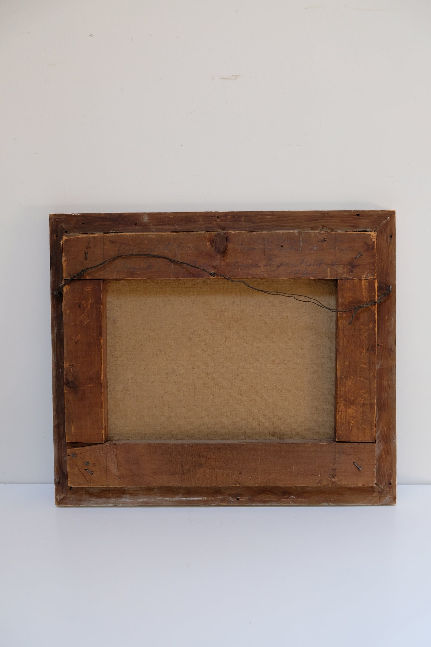 Likely Antique Pansy Oil Painting on Canvas in Gilt Frame