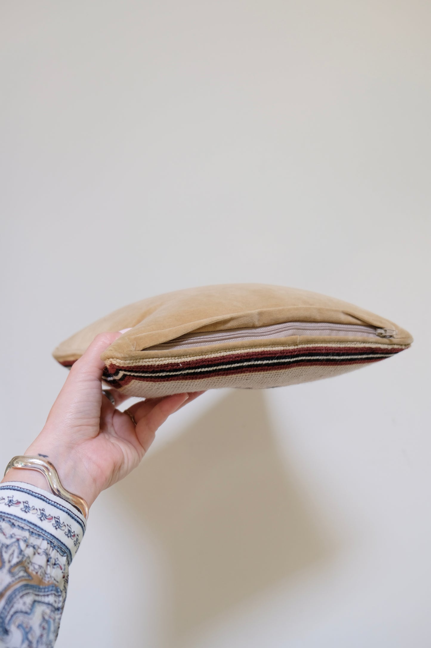 Vintage Needlepoint Chocolate Lab Pillow