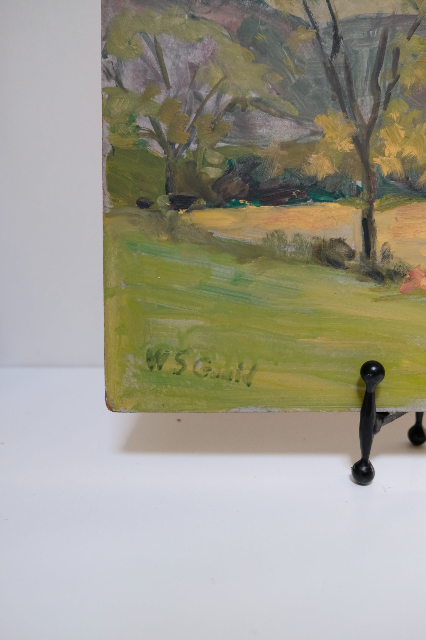 Signed Unframed Vintage Impressionist Landscape