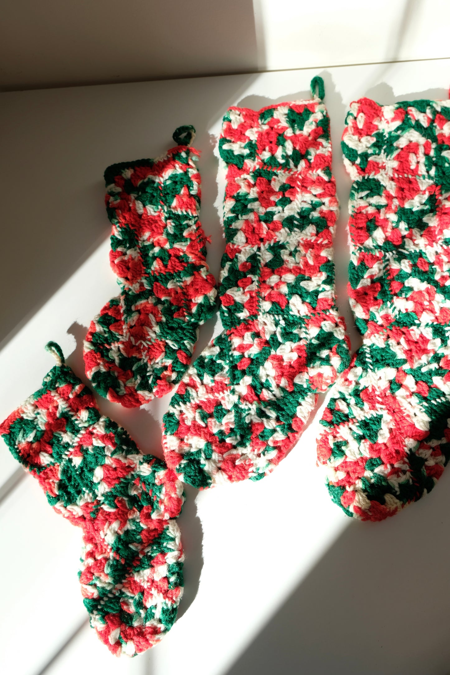 Set of Four Handwoven Stockings