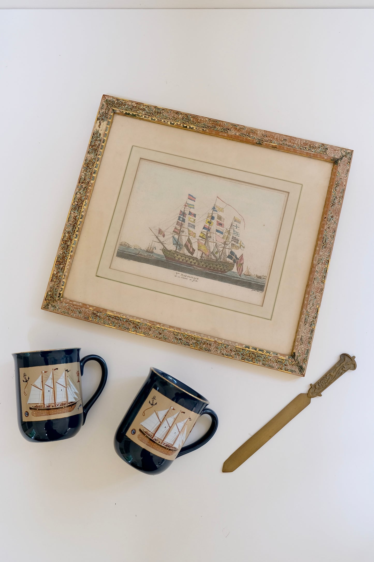 Pair of Nautical Otagiri Mugs (Japan)⁠ ⁠