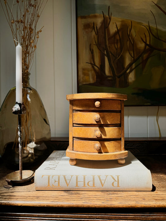 Beautiful Vintage Wooden Desktop Cabinet