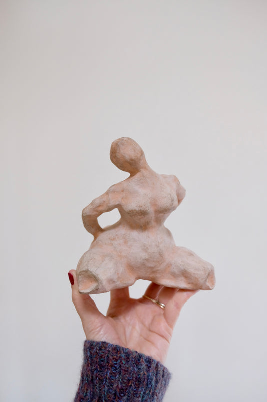Vintage Terracotta Nude Sculpture
