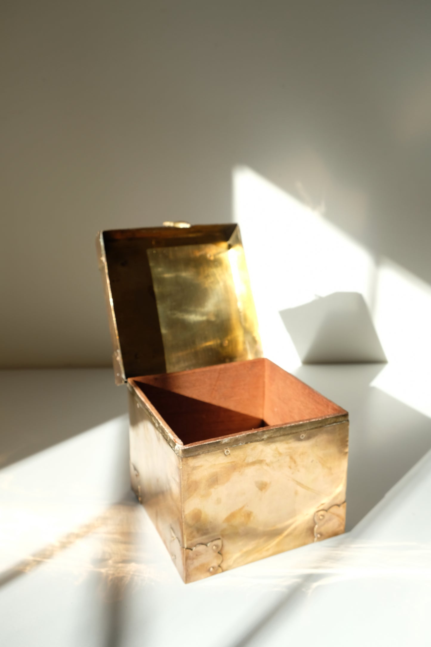 MCM Brass Cube Box