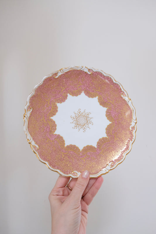 Set of 5 Antique Theodore B. Starr New York Plates from Coalport, England