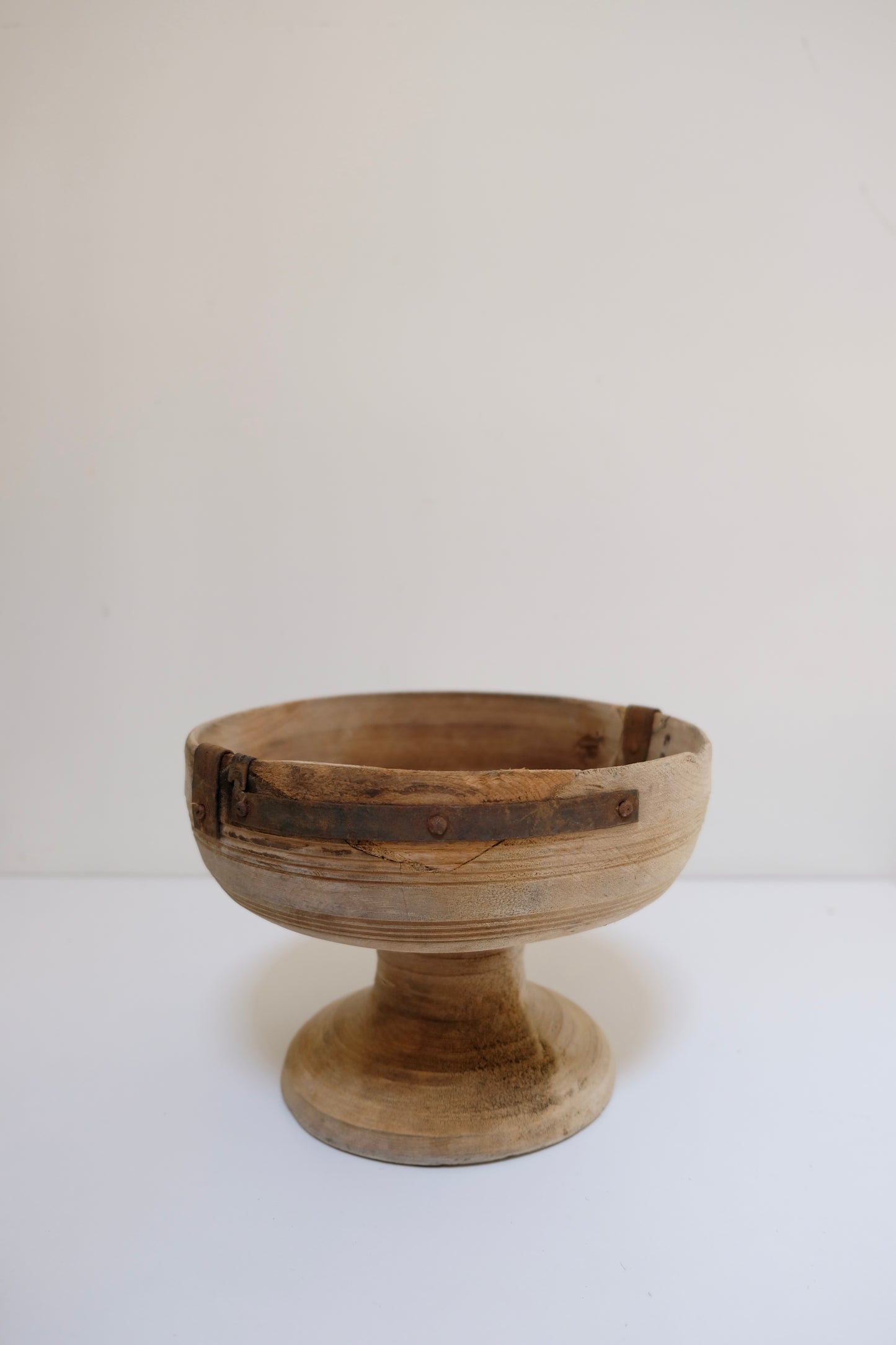 Antique Primitive Footed Wooden Compotes (Sold Separately)