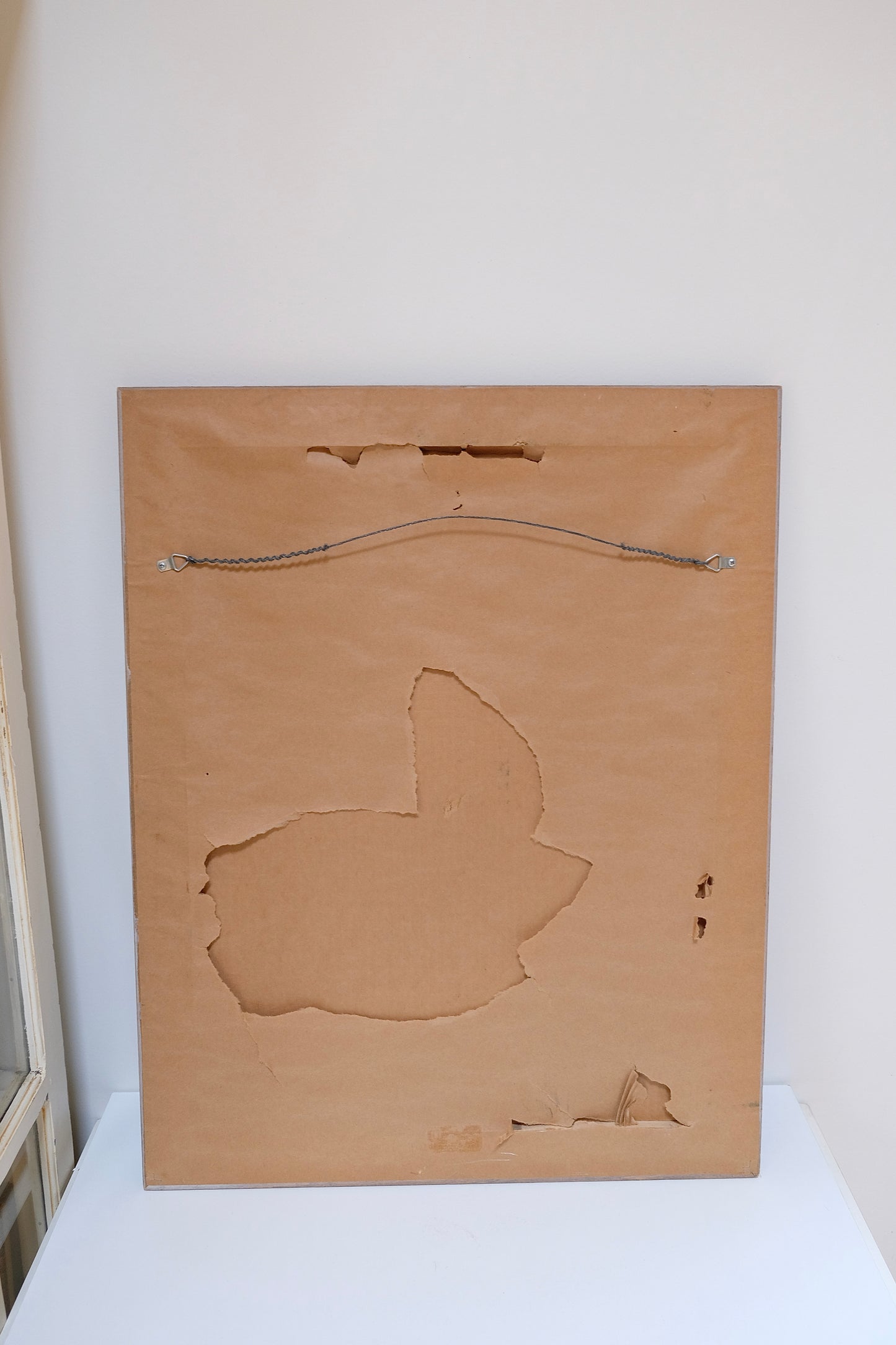 Vintage Floral Doll Painting with White Lilies