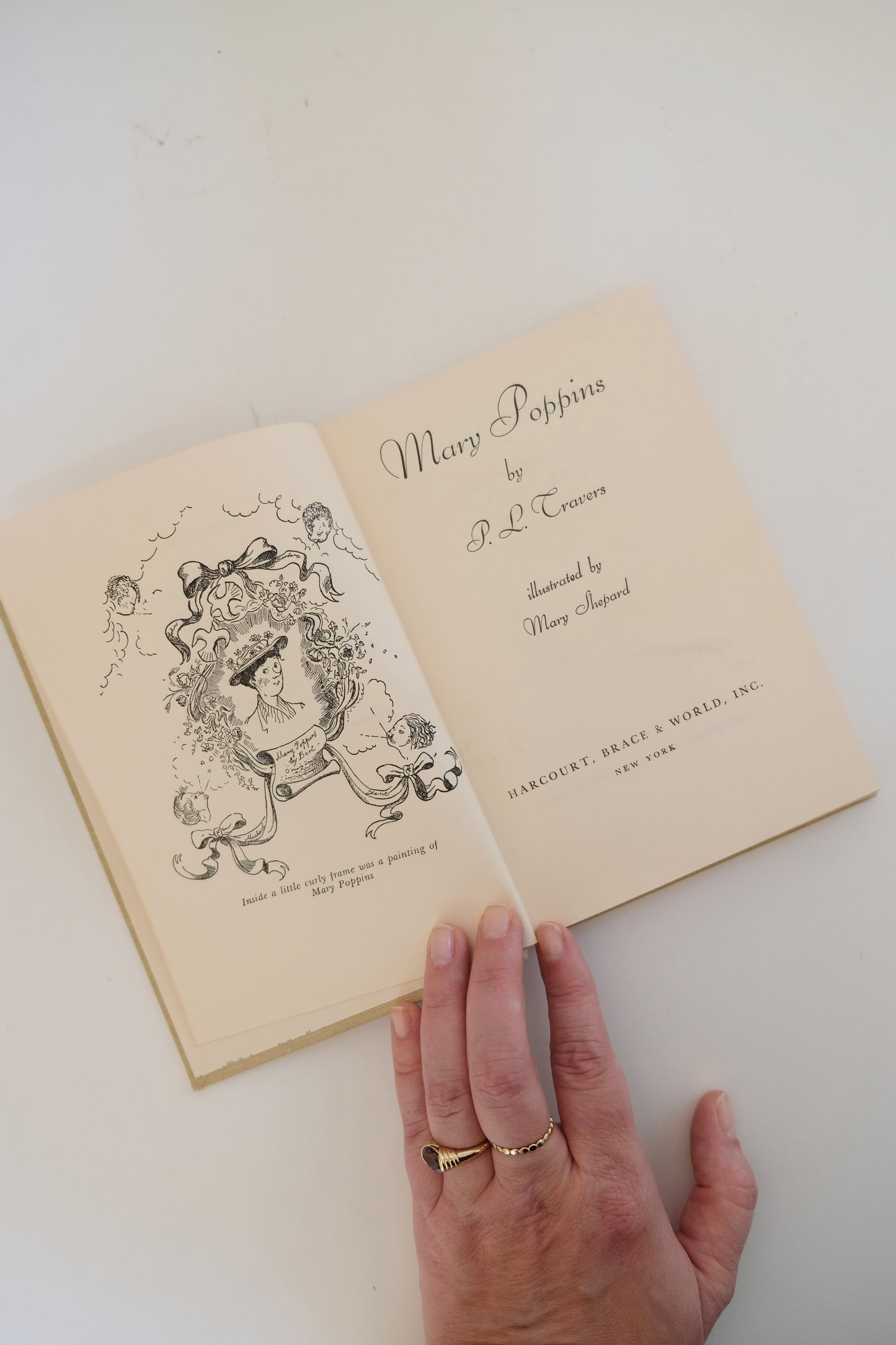 Vintage Mary Poppins by P.L. Travers, 1964 Disney Movie Tie-In Printing with Dust Jacket