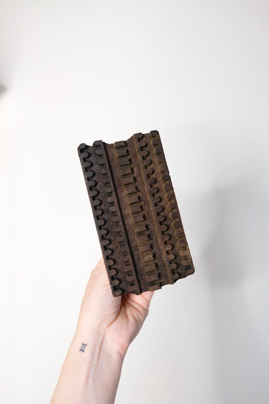 Vintage Hand Carved Block Stanp