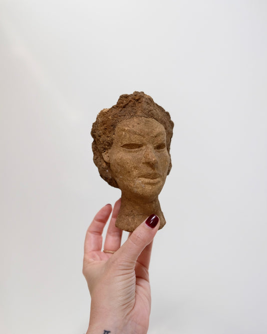 Small Vintage Handmade Bust of a Woman